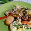 Каравай из блинчиков с разной начинкой