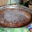 Пирог из кукурузной муки со сливами
