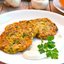 Оладьи из тыквы с грибами и сыром