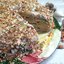 Закусочный торт из капустных листьев