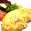 Камбала с луком и сыром
