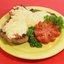 Отбивная под сыром с помидором