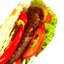 Маленькие бургеры в пите с салатом и овощами