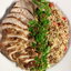Копченая куриная грудка с крупами микс