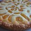 пирог с творогом и персиками