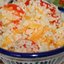 Кускус с болгарским перецем и салатом