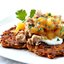 Куриные грудки с картофельными оладьями и чатни