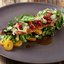 Жареная макрель с картофелем, брокколи и азиатским соусом