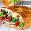 Сэндвич с брокколи и ветчиной