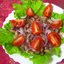 Каша манная с соком из черной смородины