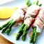 Закуска из спаржи с лососем