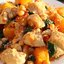 Курица с тыквой и нутом