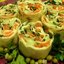 Лаваш с красной рыбой и плавленым сыром