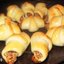 Рогалики из дрожжевого теста с орехами и мёдом