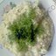 Пшеничная лимонная каша с зеленым горошком
