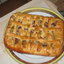 Пирог с земляникой,яблоком,бананом и мармеладом