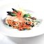 Норвежская семга на пару с овощами и томатно-укропным соусом