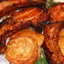 Мясо BBQ и деруны на кефире