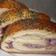 Рулет с черничным джемом и с творогом