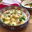 Украинские галушки с курицей и соусом
