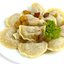 Вареники с шкварками