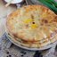 Пирог с черной фасолью и жареным луком