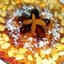 Пирог с грецкими орехами и сгушенным молоком