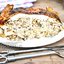 Курица фаршированная блинами