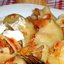 Говядина с кабачками и помидорами