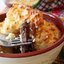 Запеканка а-ля жульен с языком и шампиньонами