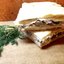 Быстрый пирог с грибами и сыром