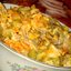 САЛАТ СЫТНЫЙ консерв. шампиньоны, курица, лук, морковь, горошек