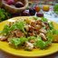 Салат из куриной грудки со сливами и кускусом