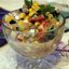 Салат с консервированным тунцом, сыром и овощами
