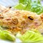 Куриное филе в сливках с персиками