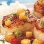 Морские гребешки с ананасовой сальсой