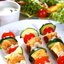 Куриные шашлыки с грибами и черри