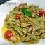 Паста с курицей и соусом песто