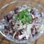 Салат с курицей грибами и фасолью консервированной