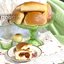 Пирожки духовые с консервированной вишней и яблоками