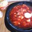 Борщ с квашенной капустой и консервированным перцем