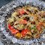Пельмени, запеченные с овощами