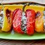 Запечённый перец,фаршированный вешенками и сыром.(Дуэль)