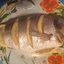 Сибас на пару с кабачком и грейпфрутом