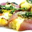 Молодой картофель с апельсиново-базиликовым маслом и тимьяном,с хрустящей корочкой и нежной мякотью