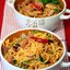 Яичная лапша с грудинкой
