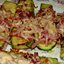 Кабачки с ветчиной и сыром