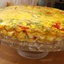 Сырная запеканка с помидорами и ветчиной