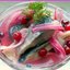 Сельдь, маринованная с клюквой