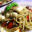 Горячий салат с консервироваными кальмарами
